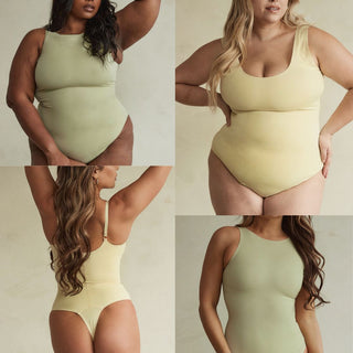 Just Dropped! Pinsy Shapewear Hourglass Thong Bodysuits in Butter & Pistachio
