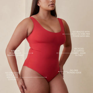 Scoop Tank Hourglass Shapewear Cheeky Bodysuit