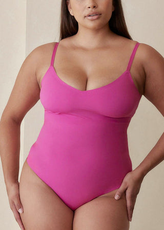 V Neck Hourglass Shapewear Bodysuit