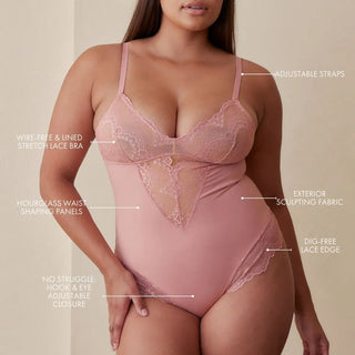 Sculpting Lace Shapewear Bodysuit