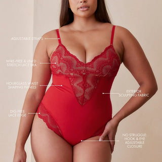 Sculpting Lace Shapewear Bodysuit