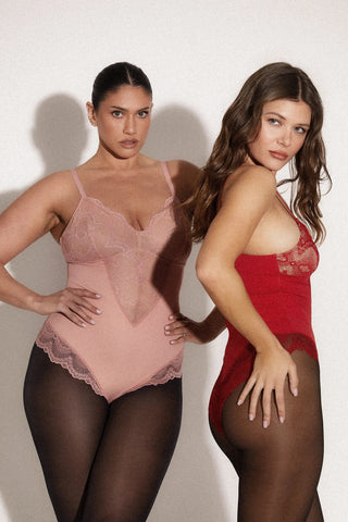 Sculpting Lace Shapewear Bodysuit