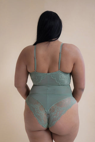Smoothing Lace Shapewear Bodysuit