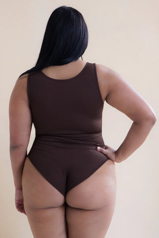 Rib Sculpt High Neck Shapewear Bodysuit