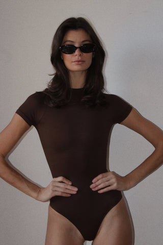 Rib Sculpt Tee Shapewear Bodysuit