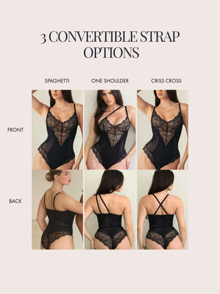 Smoothing Lace Shapewear Bodysuit