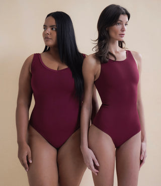 Rib Sculpt V-Neck Shapewear Bodysuit