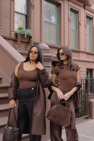 Rib Sculpt Tee Shapewear Bodysuit