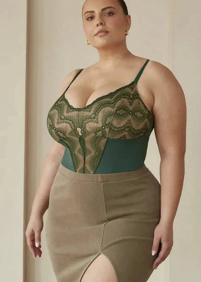 Sculpting Lace Shapewear Bodysuit – Pinsy Shapewear