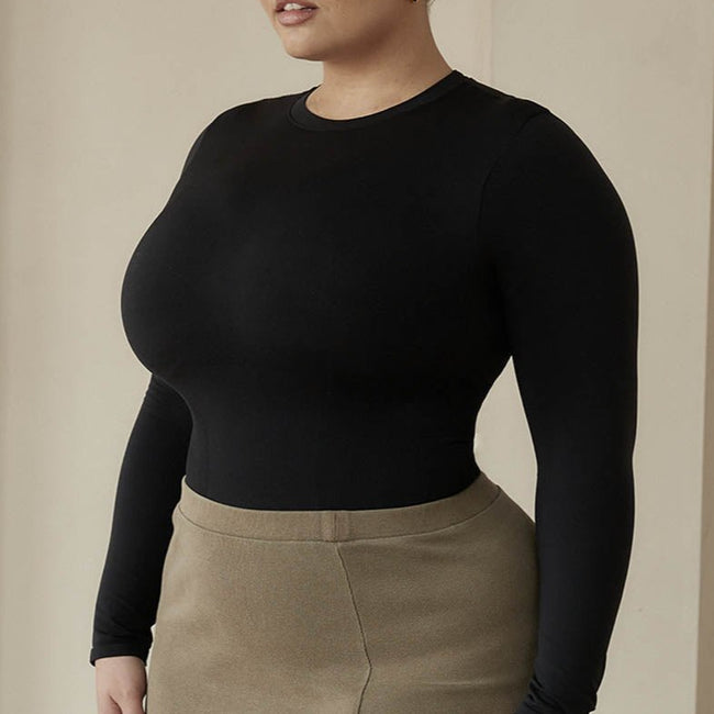 THE SCULPT™ FULL LENGTH ONESIE - BUTTER BLACK