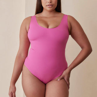 Pinsy, Tops, Nwt Pinsy Vneck Hourglass Shapewear Bodysuit In Desert Rose  Size Xl