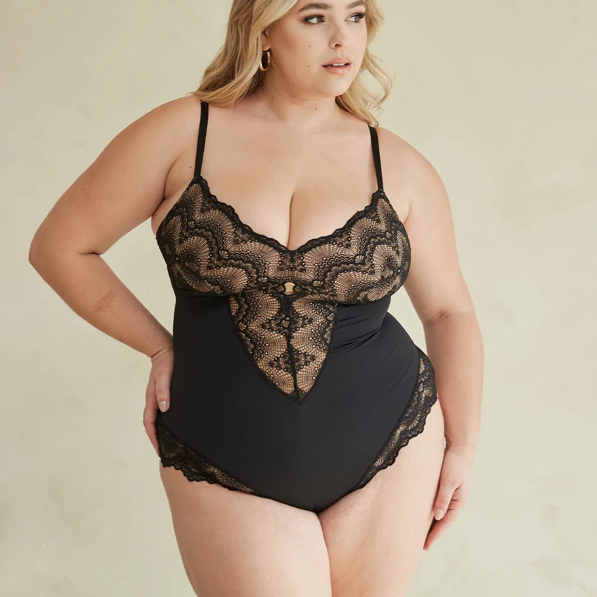 2022 summer Sexy Lace Tummy Control Bodysuit – cooolly – Nile Santa