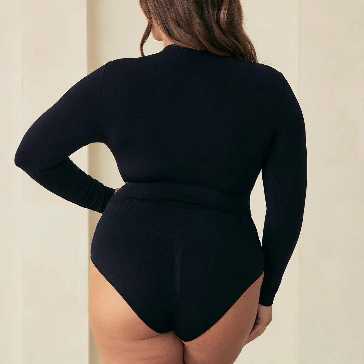 Women Bodysuit Long Sleeve Seamless Body Shaper Slimming Waist